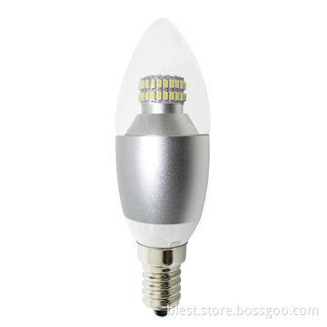 6W/E14 LED Candle Light with 540lums and 3 Years Warranty Time